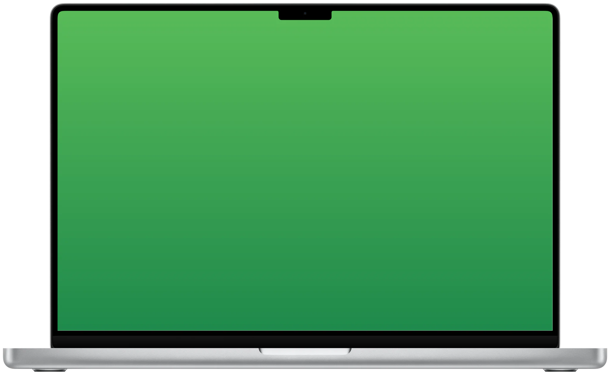 แล็ปท็อป MacBook หันหน้าตรง แสดงหน้าจอระบบ Learnly